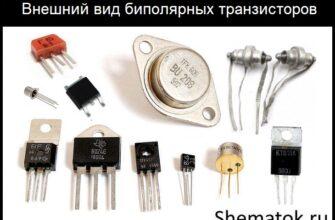 Внешний вид биполярного транзистора